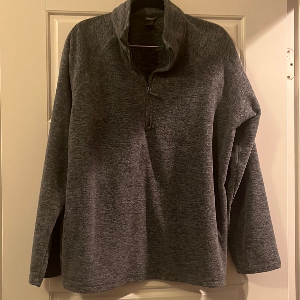 Grey 1/2 zip pullover